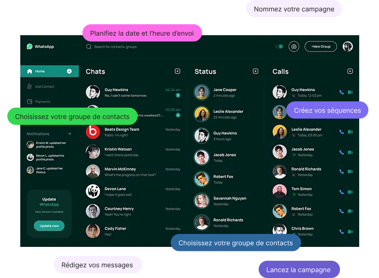 WhatsApp Campaign Interface